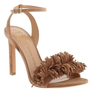 Banana Republic Tan Suede Fringe Heals